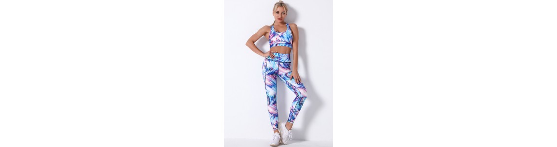 Colour Print Yoga Sets